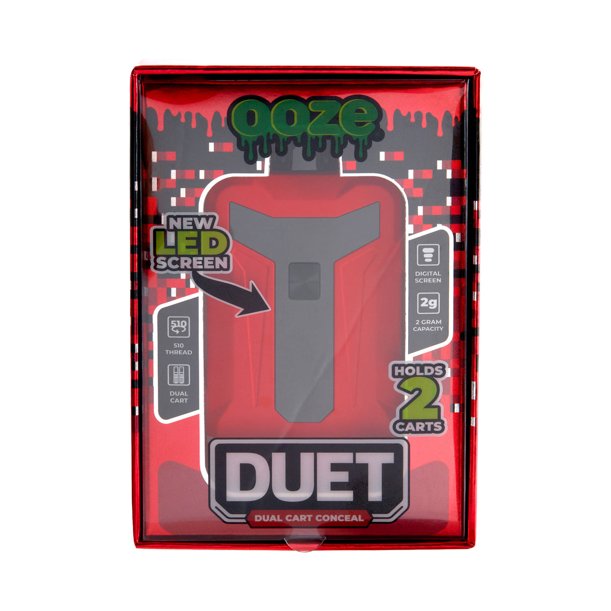 Ooze Duet - 650 mAh 510 Dual Conceal Cart Battery