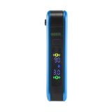 Blue Hinge with digital screen turned on, 510 thread in closed position