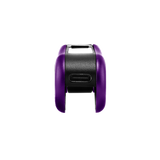 Bottom view of purple Hinge vape, type-c port showing