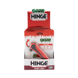 Box of Ooze Hinge Ruby Red batteries on a white background