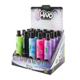Angled view of the open Ooze Hivo conceal battery 20ct display on a white background