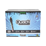 Front view of the closed Ooze Quad 2 24ct square vape battery display on a white background