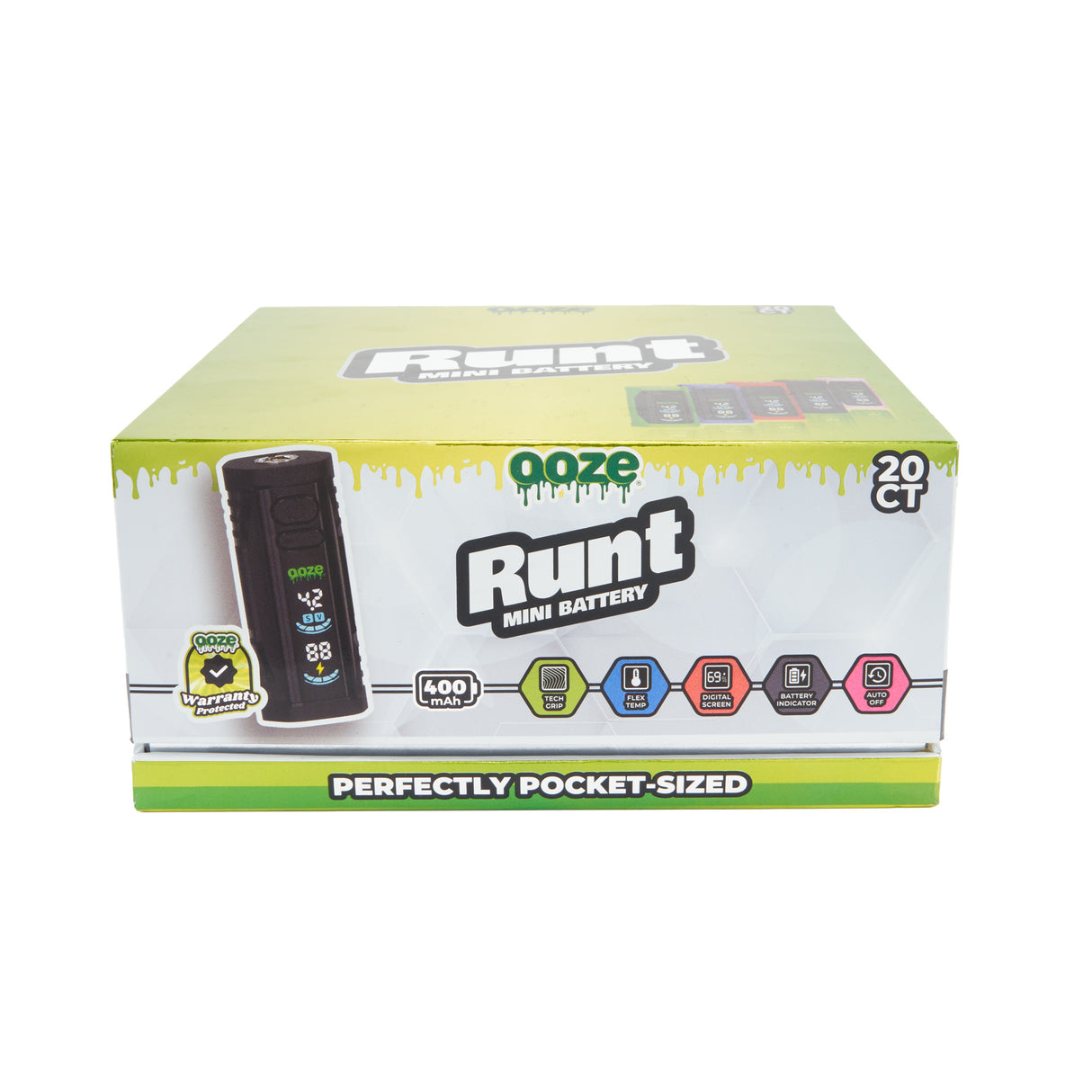 Ooze Runt – 400 mAh Mini Battery – 20ct Display