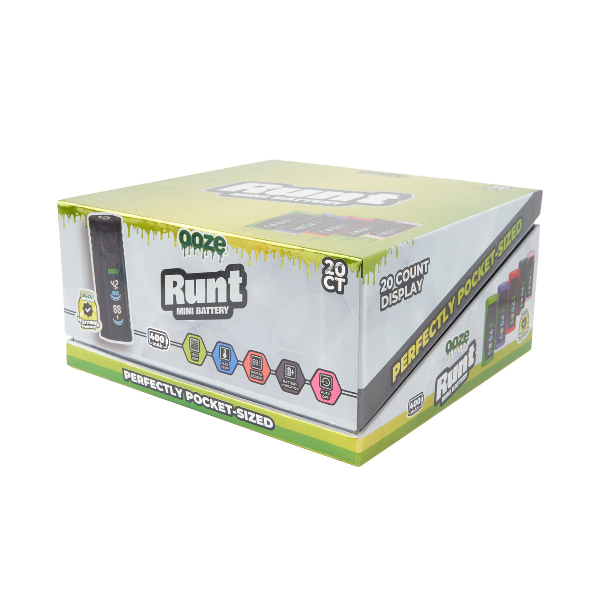 Ooze Runt – 400 mAh Mini Battery – 20ct Display