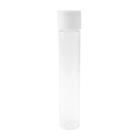 Loud Lock clear 90mm/22mm PET tube with child resistant matte white cap