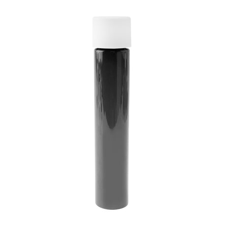 Loud Lock glossy black 90mm/22mm PET tube with matte white child resistant cap