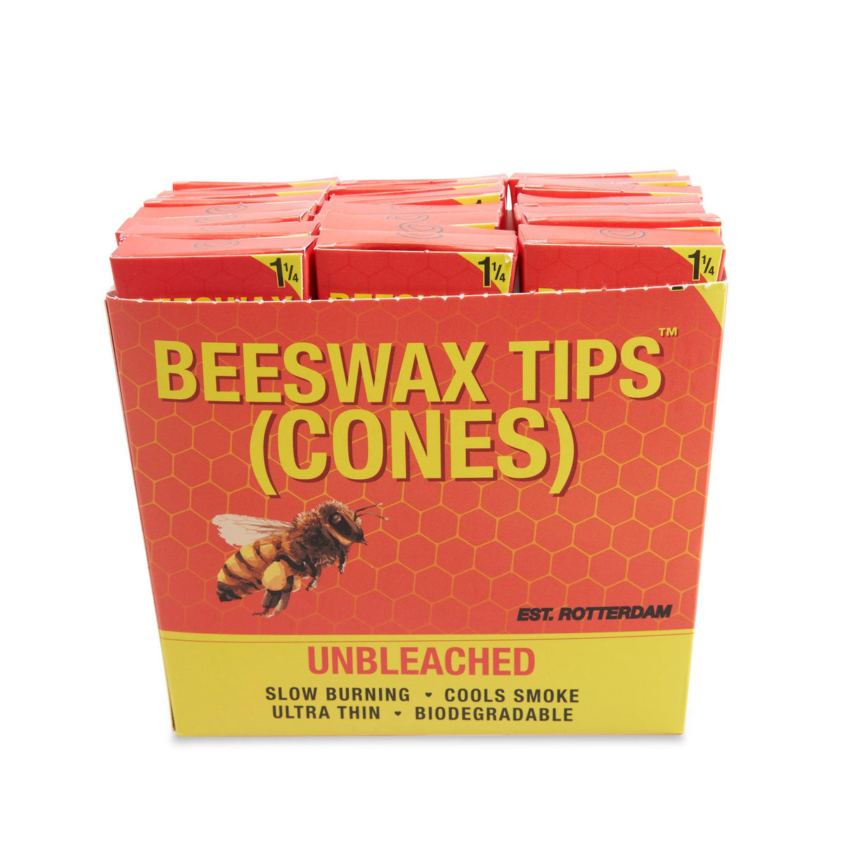 Bloomer 1 1/4 Cones with Beeswax Tips - 21ct Display