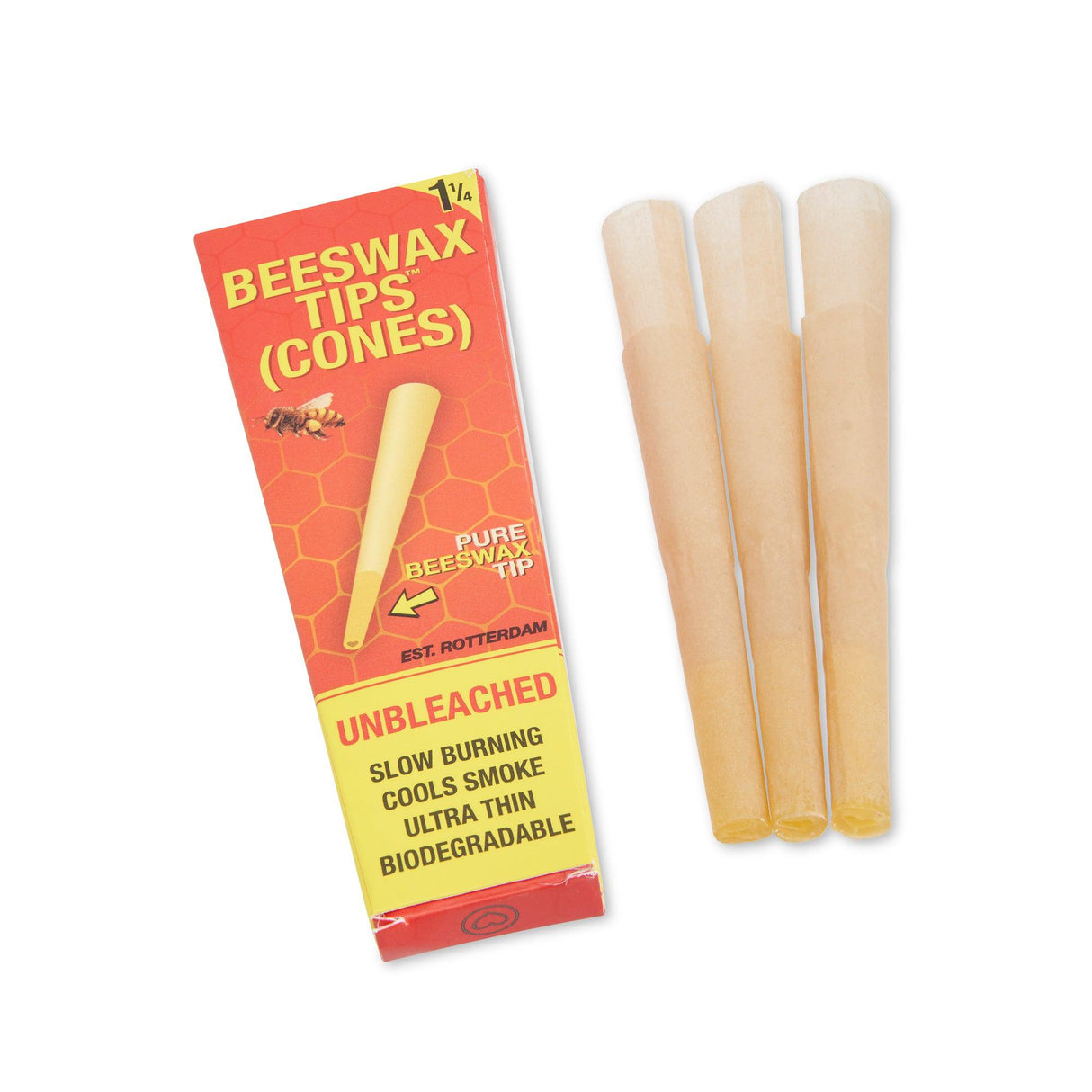 Bloomer 1 1/4 Cones with Beeswax Tips - 21ct Display