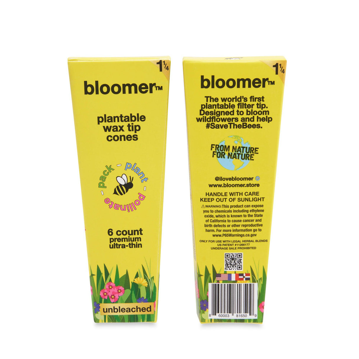 Bloomer 1 ¼ Cones with Wildflower Seed Tips – 21ct Display