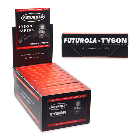 Futurola x Tyson Ranch 1 ¼ Size Rolling Papers with Filters – 24ct Display