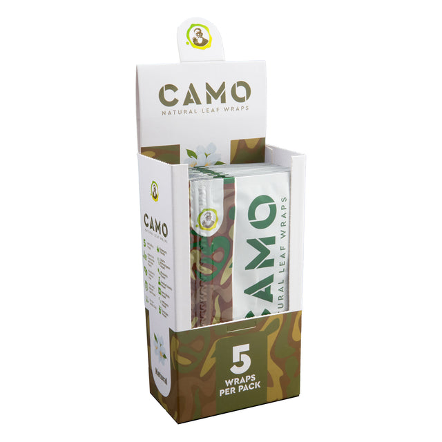 Camo Natural Leaf Wraps 5pk – 25ct