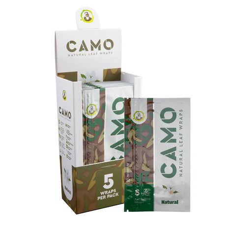 Camo Natural Leaf Wraps 5pk – 25ct