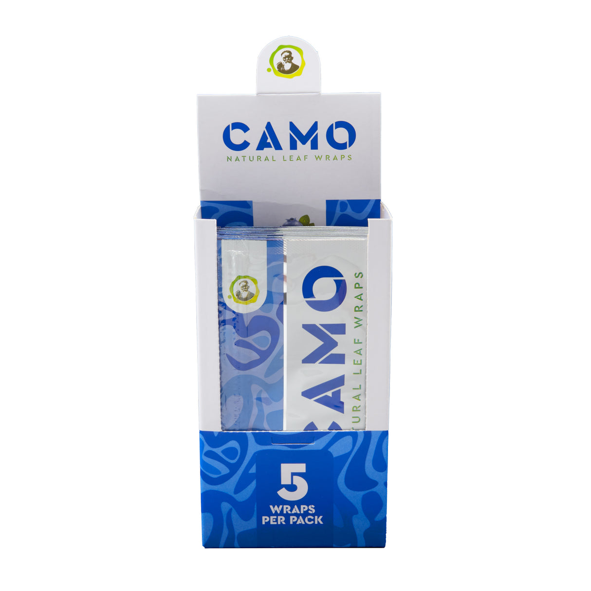 Camo Natural Leaf Wraps 5pk – 25ct