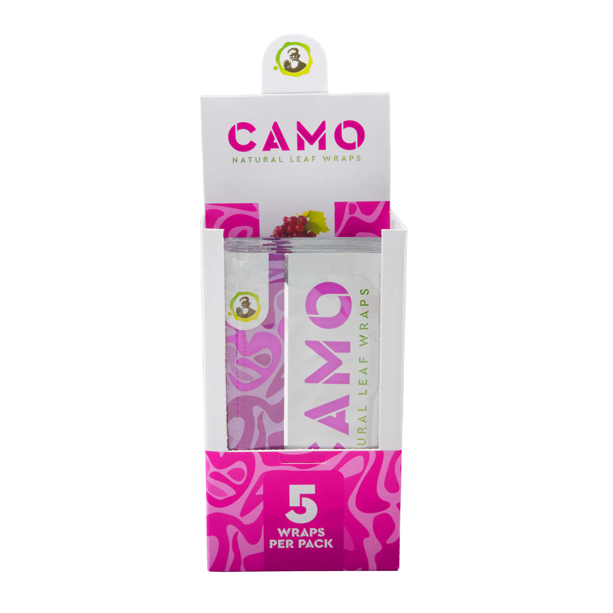 Camo Natural Leaf Wraps 5pk – 25ct