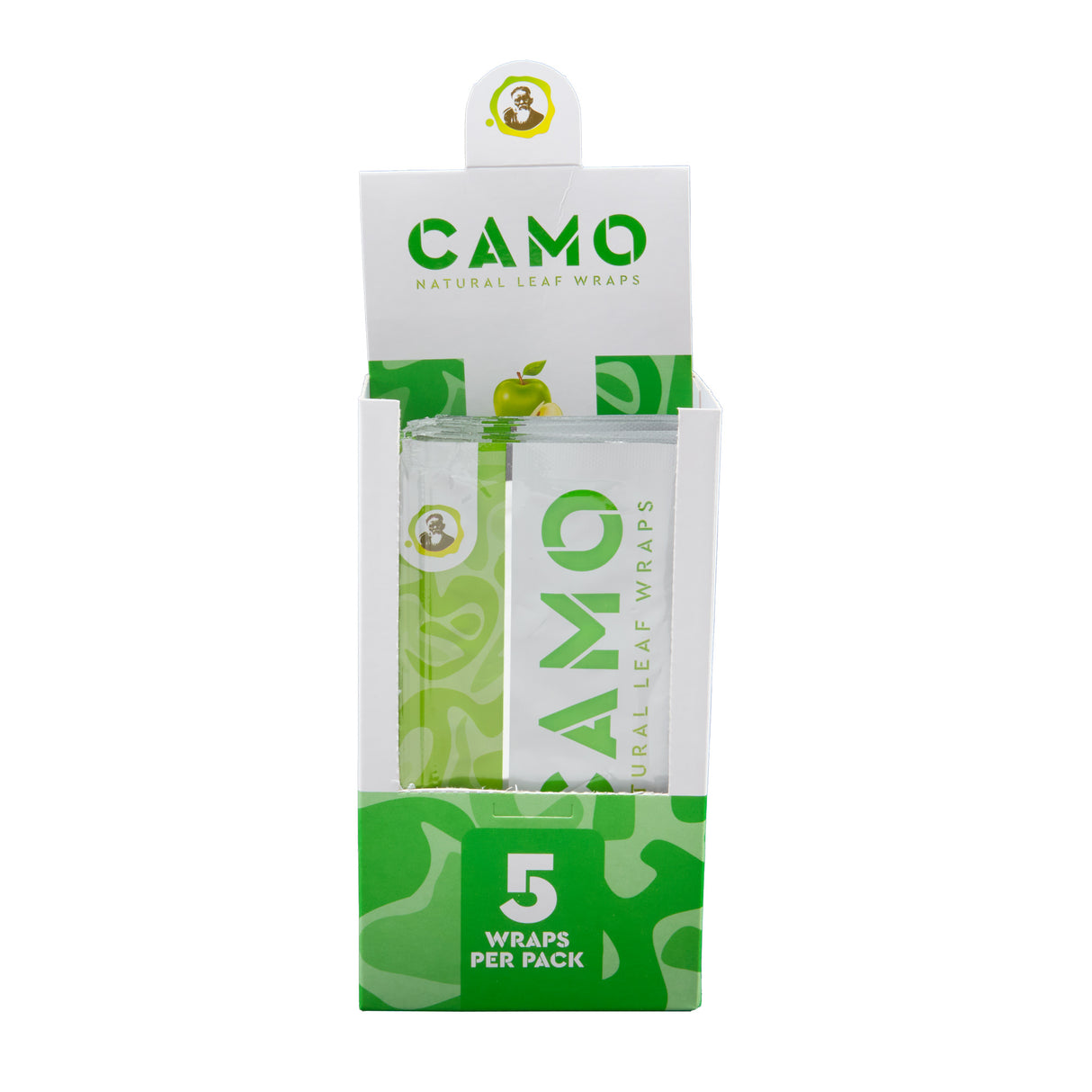 Camo Natural Leaf Wraps 5pk – 25ct