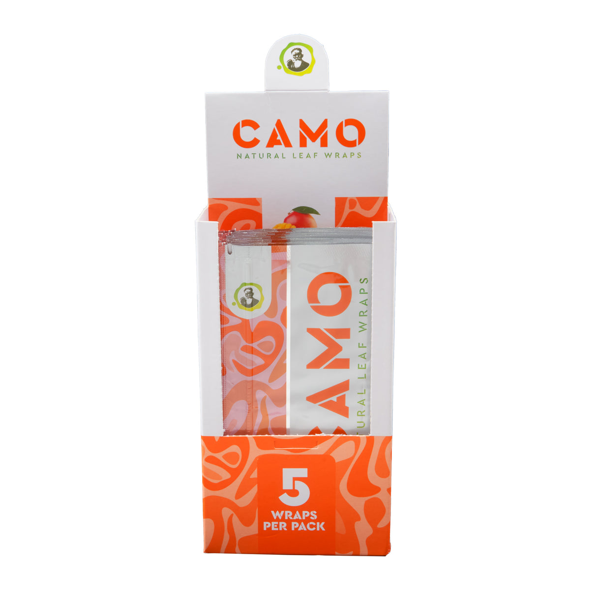 Camo Natural Leaf Wraps 5pk – 25ct