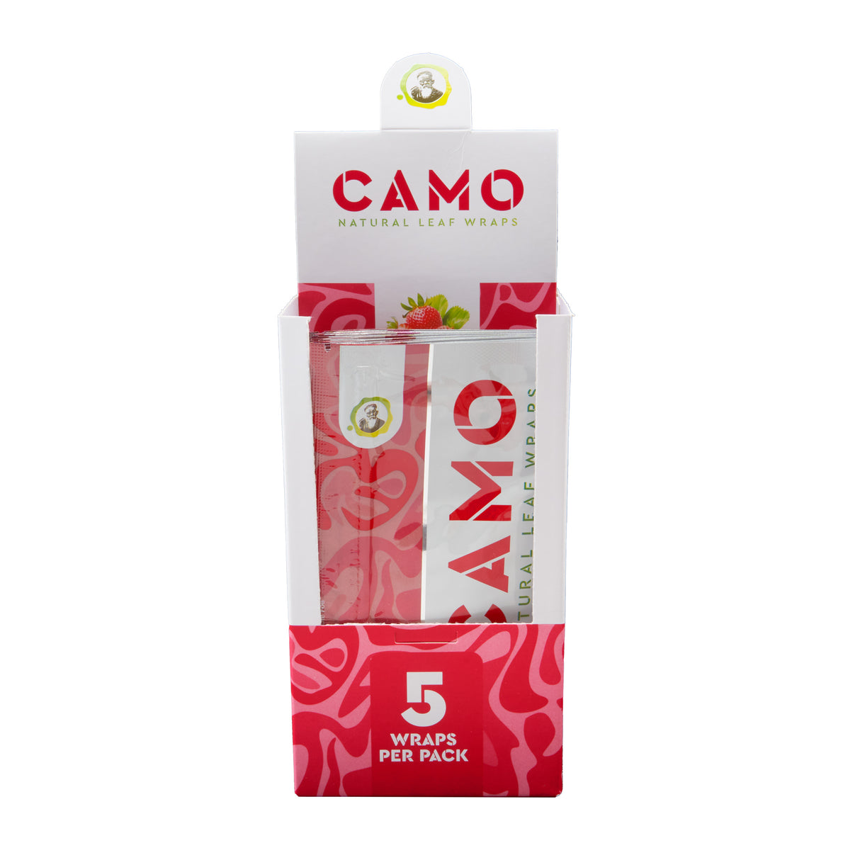 Camo Natural Leaf Wraps 5pk – 25ct