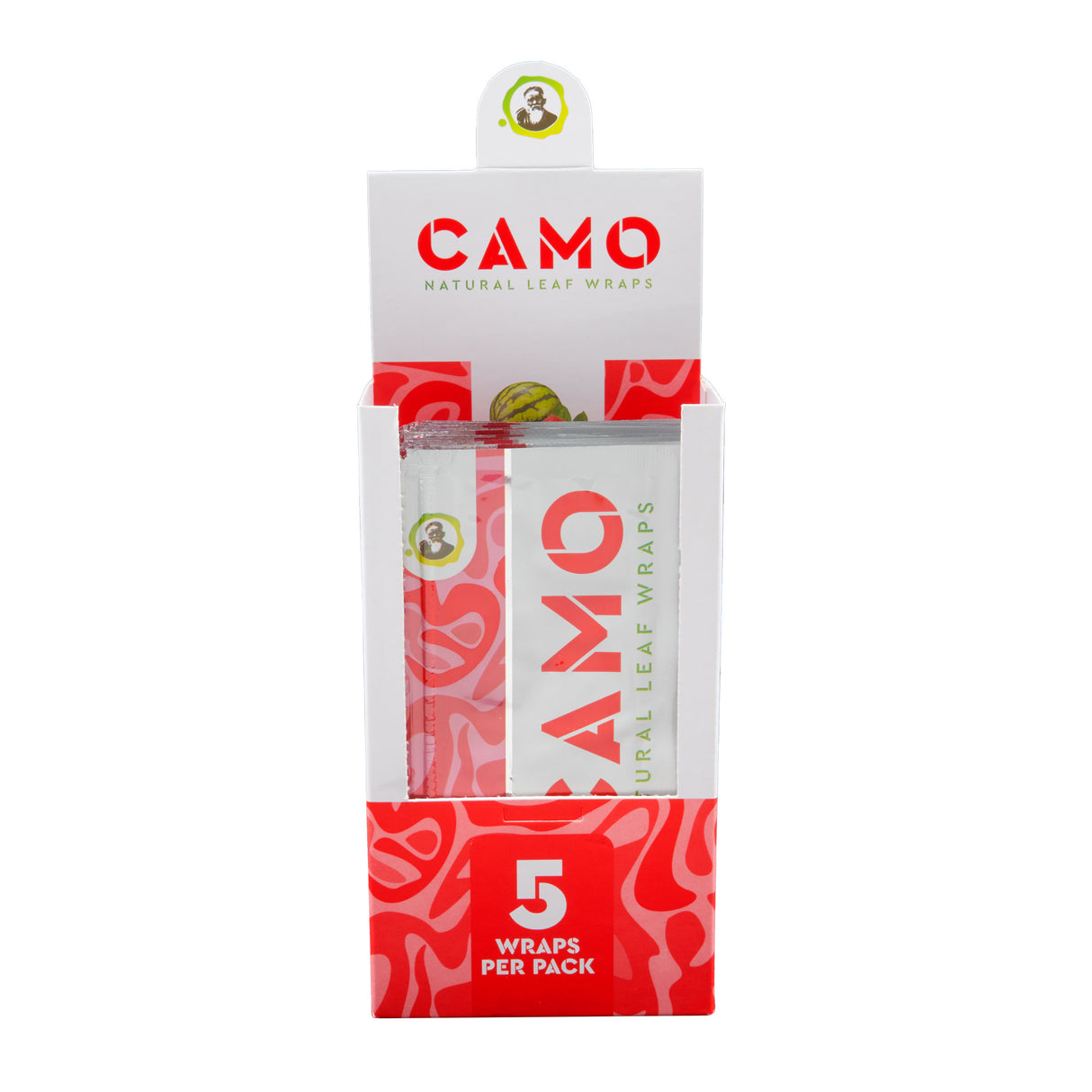 Camo Natural Leaf Wraps 5pk – 25ct