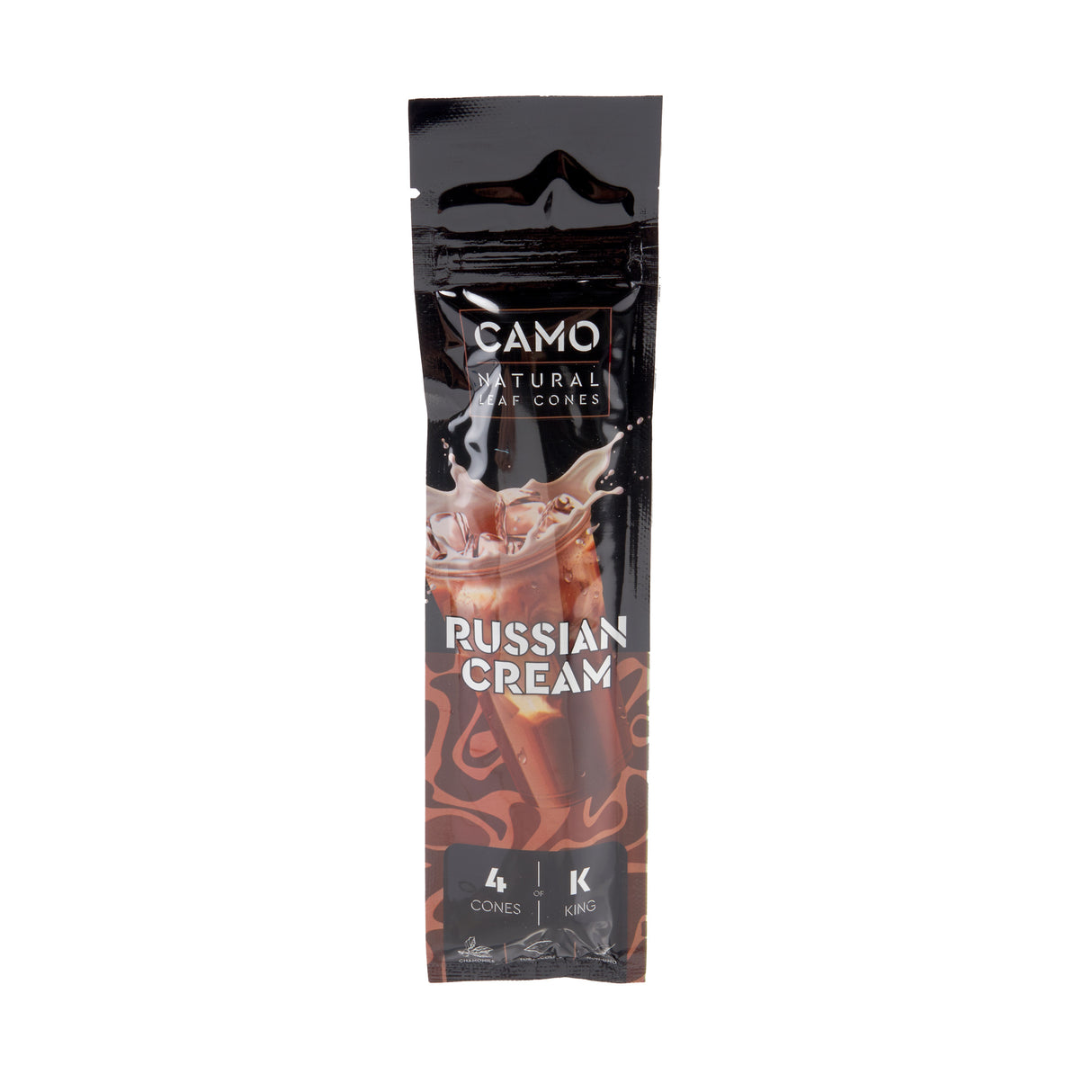 Camo Natural Leaf Cones 4pk – 12ct