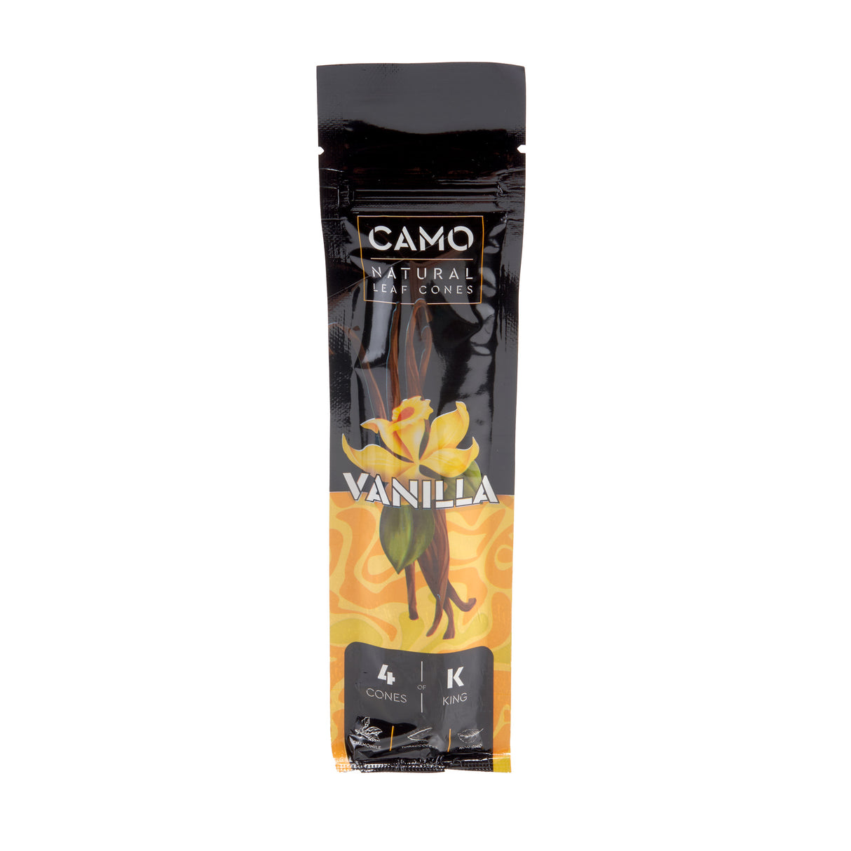 Camo Natural Leaf Cones 4pk – 12ct