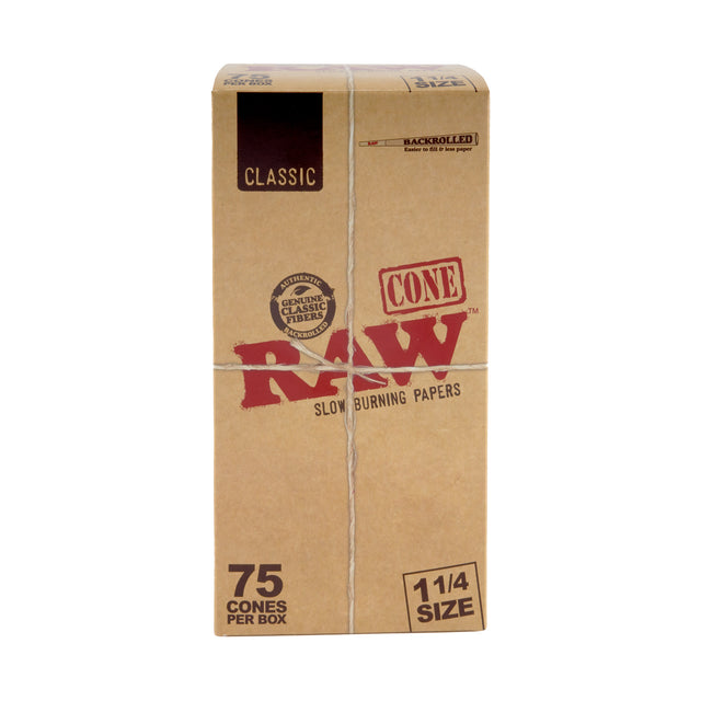 RAW Classic 1 ¼ Size Backrolled Cones – 75ct