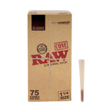 RAW Classic 1 ¼ Size Backrolled Cones – 75ct