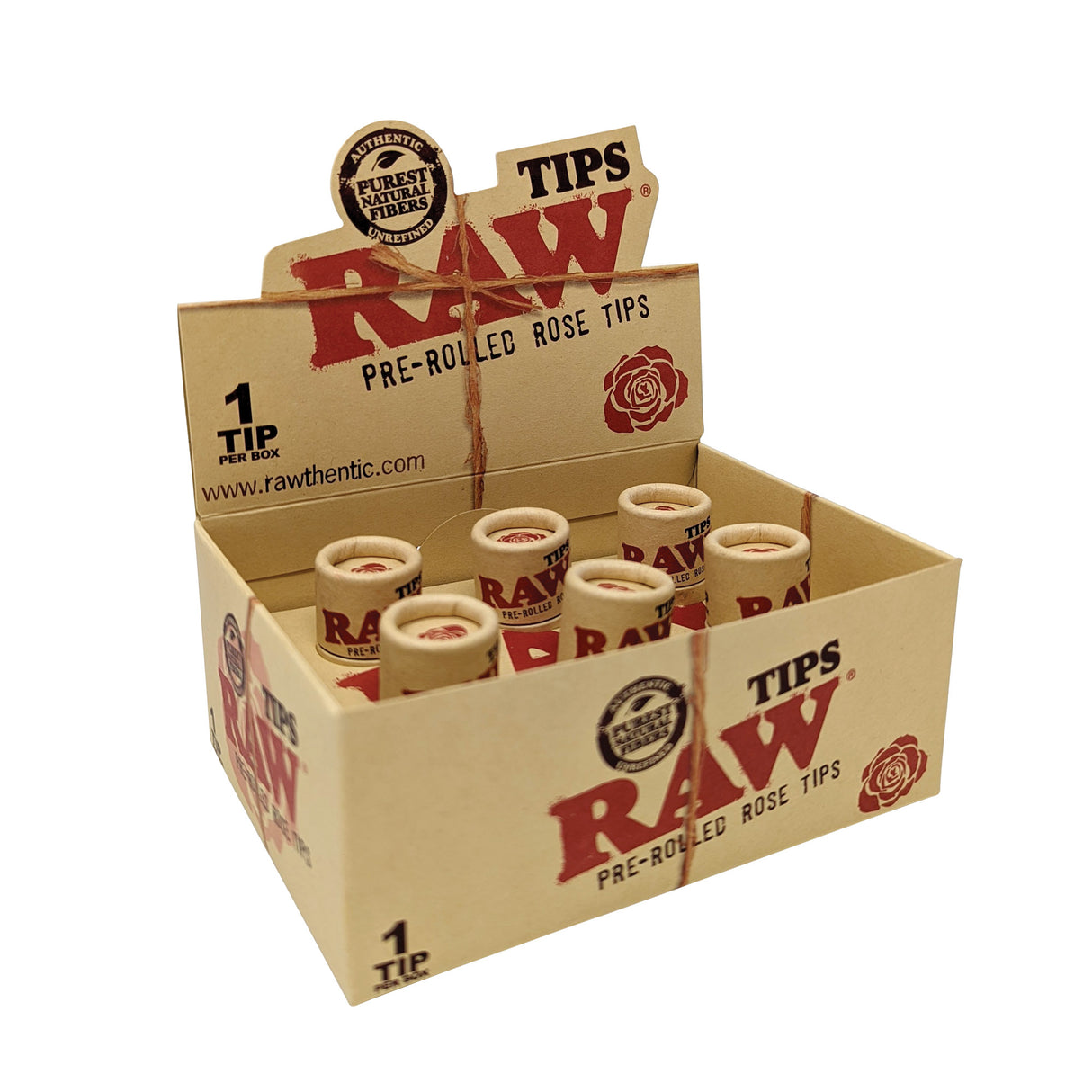 RAW Pre-Rolled Rose Tips – 6ct