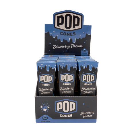 Pop Cones King Size Unbleached 3pk Cones – 24ct Display