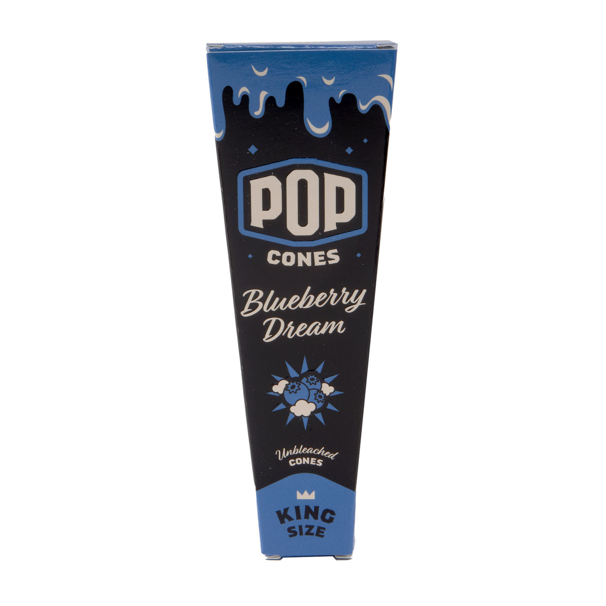 Pop Cones King Size Unbleached 3pk Cones – 24ct Display