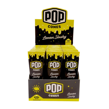 Pop Cones King Size Unbleached 3pk Cones – 24ct Display