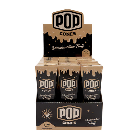 Pop Cones King Size Unbleached 3pk Cones – 24ct Display