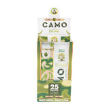 A 25ct display of Camo x Pod Juice natural matcha wraps on a white background