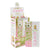 Angled view of a 25ct display of Camo x Pod Juice strawberry yuzu matcha wraps with a single 5pk pouch to the side