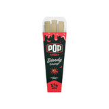 A single 6-pack of 1 1/4 size Pop Cones flavored pre-rolled cones in Bloody Orange flavor.