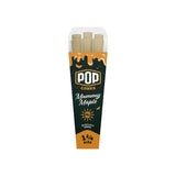 A single 6-pack of 1 1/4 size Pop Cones flavored pre-rolled cones in Mummy Maple flavor.