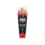 Single 3-pack box of Pop Cones king size pre-rolled cones in Bloody Orange flavor