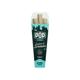 Single 3-pack box of Pop Cones king size pre-rolled cones in Cookies & Scream flavor