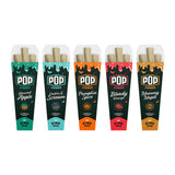 All 5 flavors from the Pop Cones Scary Pack 25ct display of king size cones: haunted apple, cookies & scream, pumpkin spice, bloody orange, and mummy maple.