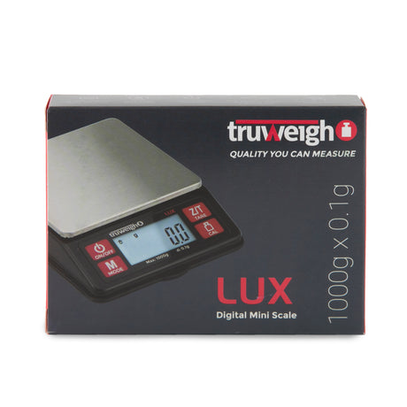 Truweigh LUX Digital Scale - 1000g x 0.1g - Black