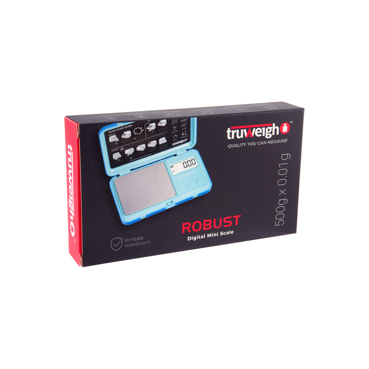 Truweigh Robust Digital Mini Scale – 500g x 0.01g