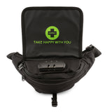 Happy Pack Dry Herb by Happy Kit All-in-One Smell Proof Travel Smoking Kit Fanny Pack