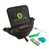 Happy Pack Dry Herb by Happy Kit All-in-One Smell Proof Travel Smoking Kit Fanny Pack
