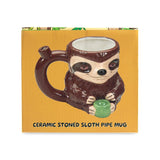 Ceramic Stoned Sloth Mug Pipe