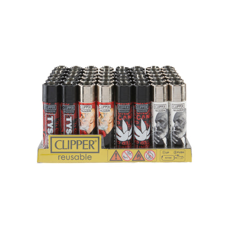 Clipper Lighter 48ct Counter Display – Mike Tyson “Smoking"