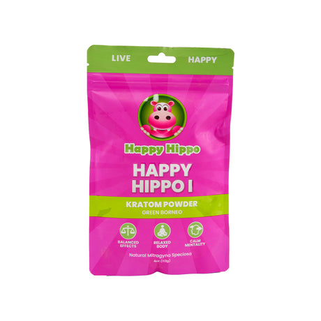 Happy Hippo Kratom Powder – 4oz