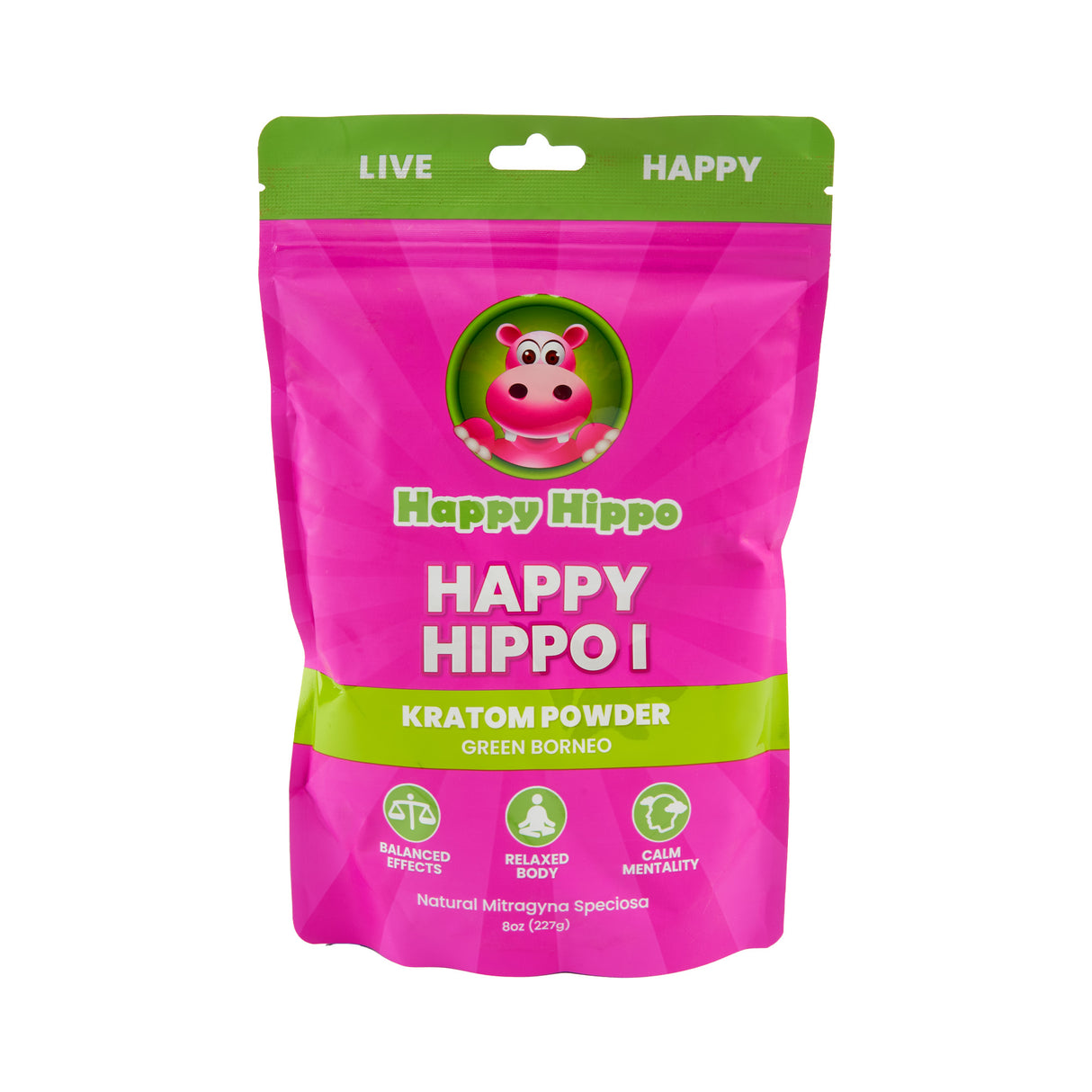 Happy Hippo Kratom Powder – 8oz