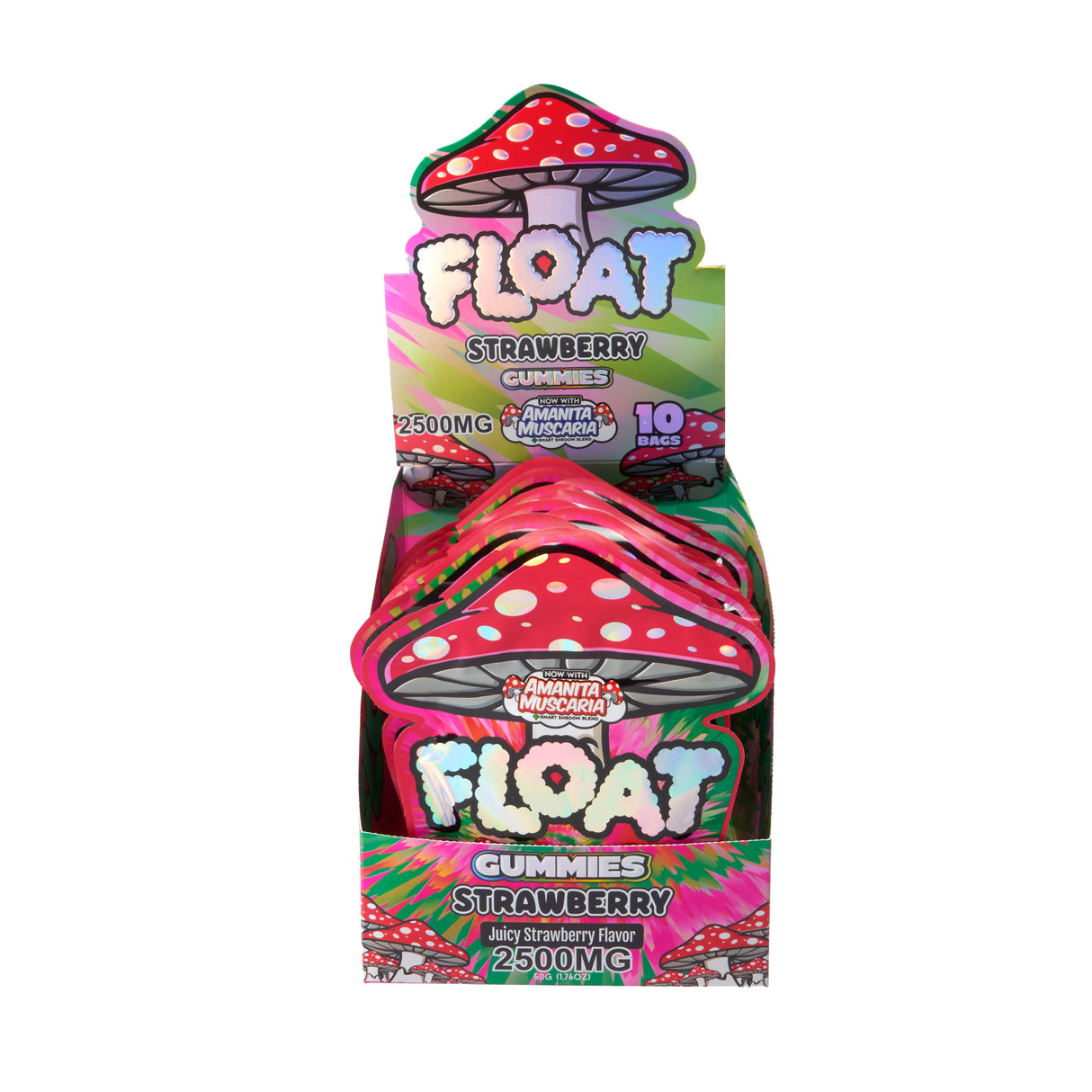 Float 2500mg Mushroom Gummies – 10ct