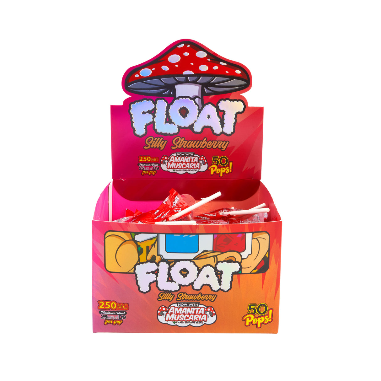 Float 250mg Mushroom Lollipops – 50ct