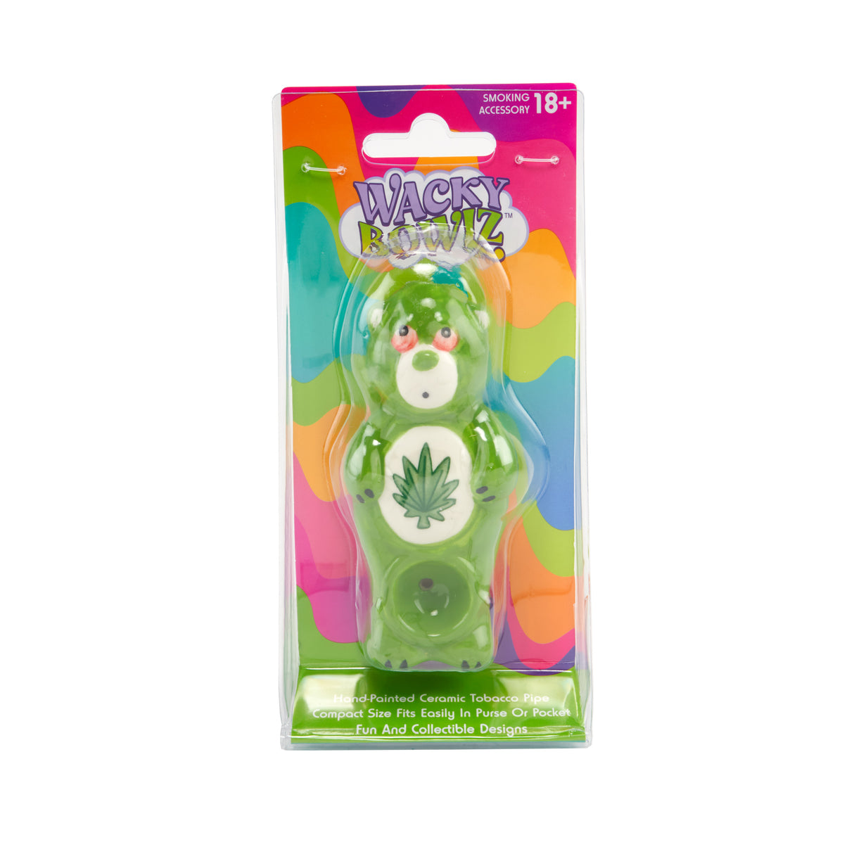 Wacky Bowlz 3.5” Ceramic Pipe – Stoned Bear