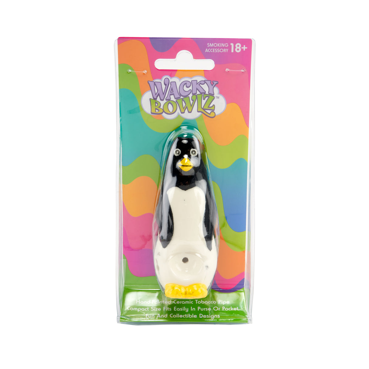 Wacky Bowlz 3.5” Ceramic Pipe – Penguin